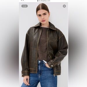 Men’s Distressed Leather Jacket